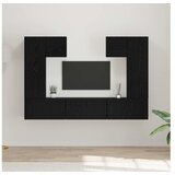 vidaXL stenska TV omarica, les, črna, 30,5x30x30 cm, 2 kos Cene