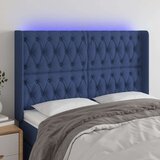  Uzglavlje plavo 163 x 16 x 118/128 cm od tkanine Cijene