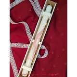  Krstne sveče z golobčkom, cvetjem in križcem KRSV 02 | Shoptok.si