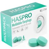 Haspro Silikonski čepki za ušesa Mold6 - mint barva (12 kosov) | Shoptok.si
