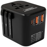 Prio Univerzalni potovalni adapter za UK / US / EU / Kitajska, 2 x USB izhod in 1 x USB-C izhod Cene