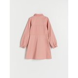 Reserved - Pamučna haljina - prljavoroza | shoptok.hr