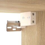 vidaXL Viseča omarica sonoma hrast 69,5x34x90 cm konstruiran les | Shoptok.si