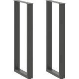  Noge za barski stol U-oblika 2 kom antracit 40 x (110-111) cm čelik | shoptok.hr