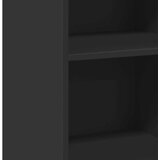 vidaXL Komoda črna 50x41x93 cm inženirski les | Shoptok.si