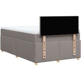  Krevet s oprugama i madracem smeđesivi 120 x 190 cm od tkanine | shoptok.hr