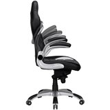 MID.YOU GAMING STOL tekstil siva, črna | Shoptok.si