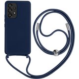 AVIZAR poltoga etui na vrvico za samsung galaxy A53 5G z mehko notranjostjo, ovratnikom - modra, (20640290) | Shoptok.si