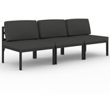  The Living Store Vrtni kavč trosed z blazinami aluminij antracit - Vrtni Kavč Trosed, (21454598) | Shoptok.si