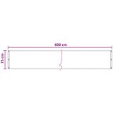  Balcony ekran Pijesak 75 x 600 cm HDPE i Aluminij | shoptok.hr