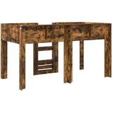  Krevet na kat za djecu s madracem Dimljeni hrast 100 x 200 cm | shoptok.hr