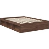  Konstrukcija postelje z vzglavjem Rjav hrast 140 x 200 cm, (5000103422) | Shoptok.si