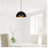  Luster na sajli SIVANI 1xE27/40W/230V pr. 30 cm crna/bakarna | Eponuda.com