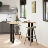  Noge za barski stol U-oblika 2 kom Crne 50 x (100-101) cm Čelik | shoptok.hr