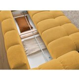 Bobochic Paris Gorčično rumena sedežna garnitura iz šenilje 278 cm Everest – | Shoptok.si