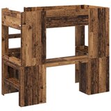  Postelja na podstrešju z mizo Star les 90 x 190 cm, (5000137015) | Shoptok.si