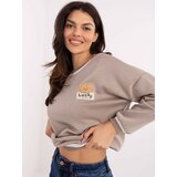 Italy Moda Sweatshirt-MI-BL-58323.71P-dark beige cene