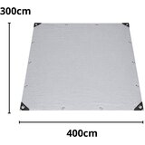  zaštitna cerada 300 x 400 cm - siva | Shoptok.si