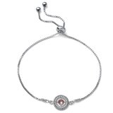 Oliver Weber ženska Antique Pink Narukvica Sa Swarovski Roze Kristalom