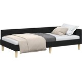  Kutni okvir kreveta Crna 80 x 200 cm tkanina | shoptok.hr