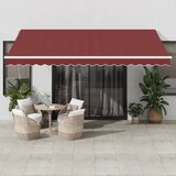 vidaXL Ročno zložljiva tenda LED bordo 450x350 cm Cene