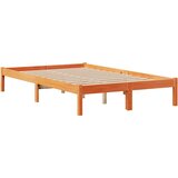 Krevet s regalom za knjige bez madraca 135 x 190 cm od borovine | shoptok.hr