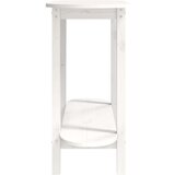  Konzolni stol bijeli 110 x 40 x 80 cm od masivne borovine | shoptok.hr