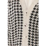Trendyol Beige Men's Oversize V-Neck Crowbarn Cardigan | shoptok.hr