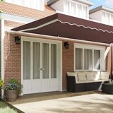 Tenda na ručno uvlačenje s LED smeđa 600 x 300 cm | Eponuda.com