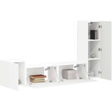  Komplet TV omaric 4 pcs Bela Konstruiran les - - Bela - 61.6 - 30 x 31 x 100 cm - 2025-vidaXL-Uvoz_2 | Shoptok.si