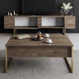Kalune Design TV komoda u dekoru oraha u prirodnoj boji 180x30 cm Luxe – | shoptok.hr