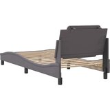  Okvir za krevet bez madraca Zadar sivi 90x200 cm od umjetne kože | shoptok.hr