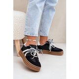 Boto Women's platform sneakers with decorations black Vinness | Shoptok.si