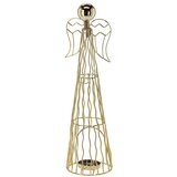 Molarem Home Metalni svijećnjak zlatni - Anđeo 37,3 cm | shoptok.hr