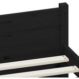 Za krevet od masivnog drva crni 90 x 200 cm | shoptok.hr