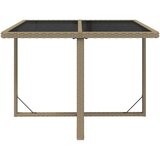  5-dijelni vrtni blagovaonski set od poliratana s jastucima bež 109 cm table length | shoptok.hr