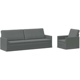  Set sofe 2 pcs Tamnosiva Tkanina - Tamnosiva 1-Sjedalo + 3-Sjedalo (210 cm) | shoptok.hr