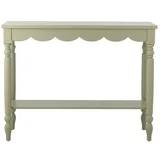 Svijetlo zeleni pomoćni stol od masivnog bora 36x106 cm Salla –