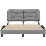  Okvir kreveta bez madraca Hvar svjetlosivi 120 x 200 cm od tkanine | shoptok.hr