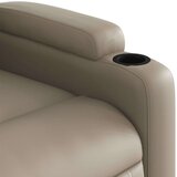 vidaXL Naslonjač na podizanje od umjetne kože boja cappuccina | shoptok.hr