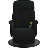  Masažni naslonjač s osloncem za noge crni baršunasti | shoptok.hr