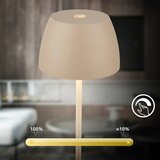 BRILONER LED prigušiva punjiva dodirna spoljašnja stona lampa MINI LED/2,5W/5V IP44 1800 mAh bež | Eponuda.com