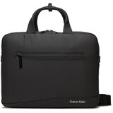 Calvin Klein Torba za laptop crna / prljavo bijela | shoptok.hr
