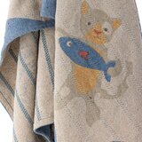 Bloomingville Mini Otroška odeja iz recikliranega bombaža v naravni barvi 130x160 cm Mille – | Shoptok.si