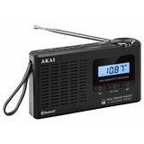 Akai prijenosni radio FM, AM, BT, sat, alarm, LCD, mem 90 posta, punj bat. usb-c | shoptok.hr