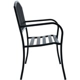  Vrtna klupa crna 120 cm čelična | Eponuda.com