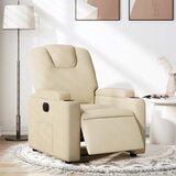 Maison Chic Električni naslanjač - Relax naslanjač krem tkanina, (22061522) | Shoptok.si