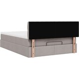 vidaXL Otomanski posteljni okvir z vzmetnico taupe 140x200 cm blago | Shoptok.si