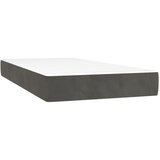 The Living Store Vzmetnica z žepkasto vzmetjo temno siva 100x200x20 cm žamet - Vzmetnica Z Žepkastimi Vzmetmi, (21495526) | Shoptok.si