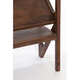 Light & Living Stranska mizica s stekleno mizno ploščo v naravni barvi 41x119 cm Yuki – | Shoptok.si